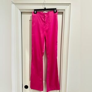 Mustard Seed Hot Pink Satin Trousers